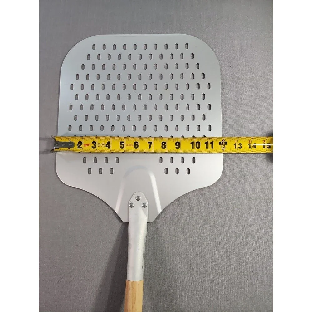 Aluminum Pizza Peel Metal - 12 x 14 Inch. Pizza Spatula for Oven